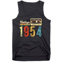 Vintage Cassette Made In 1954 Birthday Tank Top