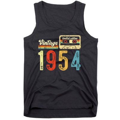 Vintage Cassette Made In 1954 Birthday Tank Top