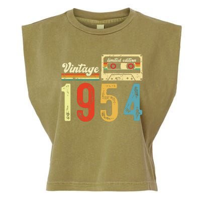 Vintage Cassette Made In 1954 Birthday Garment-Dyed Women's Muscle Tee