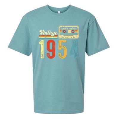 Vintage Cassette Made In 1954 Birthday Sueded Cloud Jersey T-Shirt