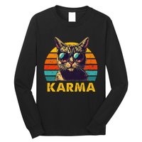 Vintage Cat Music Karma Long Sleeve Shirt