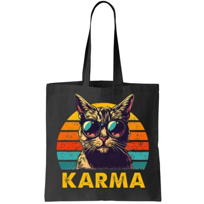 Vintage Cat Music Karma Tote Bag