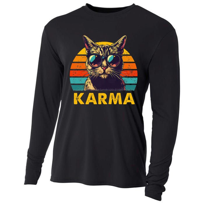 Vintage Cat Music Karma Cooling Performance Long Sleeve Crew