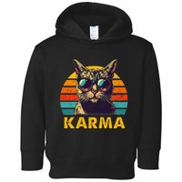 Vintage Cat Music Karma Toddler Hoodie