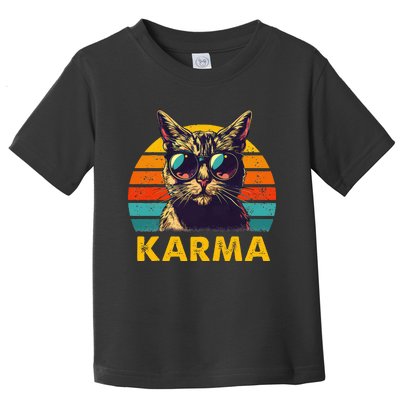 Vintage Cat Music Karma Toddler T-Shirt