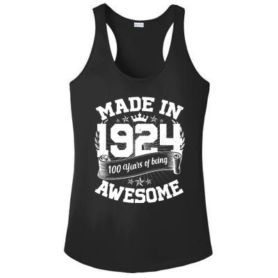 Vintage Crown Made In 1924 100 Years Of Being Awesome Ladies PosiCharge Competitor Racerback Tank