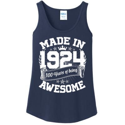 Vintage Crown Made In 1924 100 Years Of Being Awesome Ladies Essential Tank