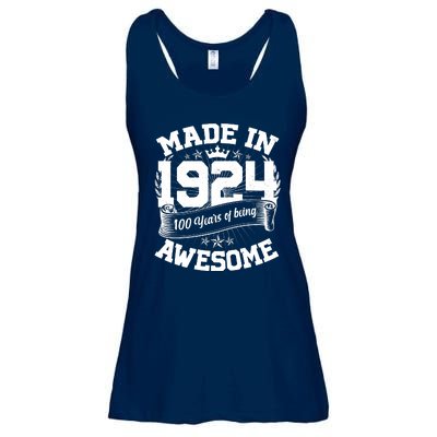 Vintage Crown Made In 1924 100 Years Of Being Awesome Ladies Essential Flowy Tank