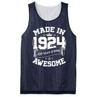 Vintage Crown Made In 1924 100 Years Of Being Awesome Mesh Reversible Basketball Jersey Tank