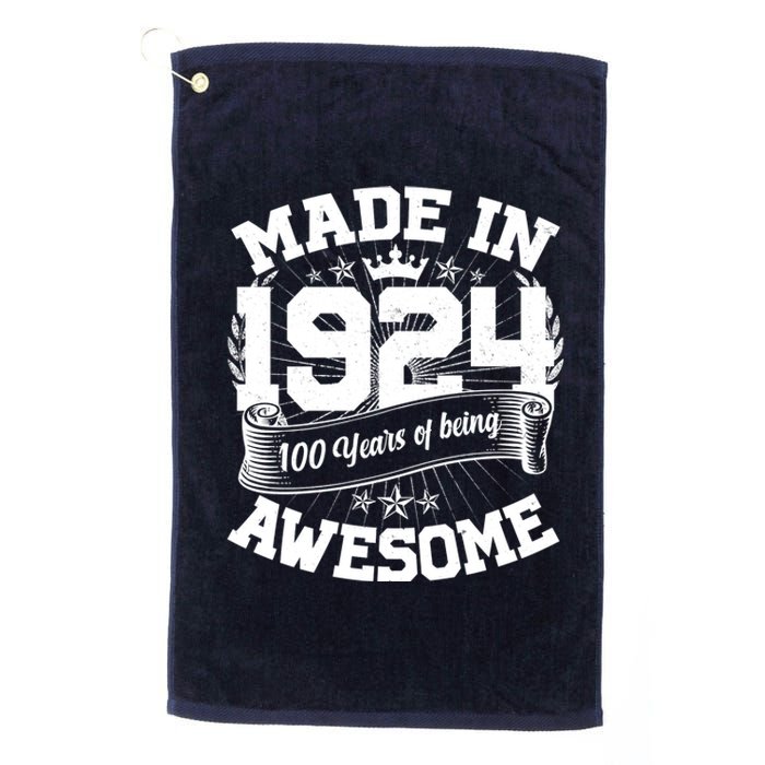 Vintage Crown Made In 1924 100 Years Of Being Awesome Platinum Collection Golf Towel