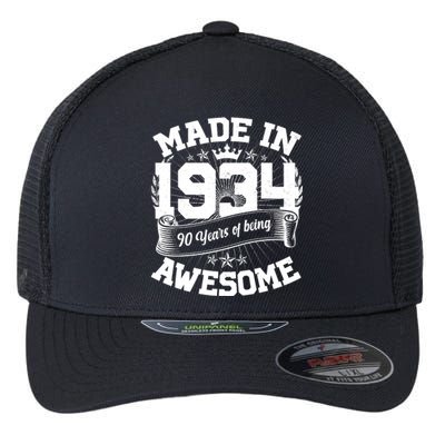 Vintage Crown Made In 1934 90 Years Of Being Awesome Flexfit Unipanel Trucker Cap