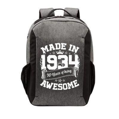 Vintage Crown Made In 1934 90 Years Of Being Awesome Vector Backpack