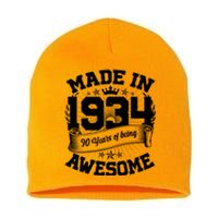 Vintage Crown Made In 1934 90 Years Of Being Awesome Short Acrylic Beanie