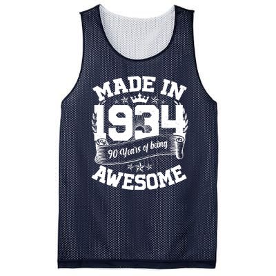 Vintage Crown Made In 1934 90 Years Of Being Awesome Mesh Reversible Basketball Jersey Tank