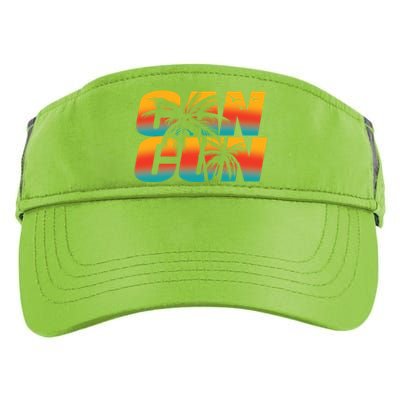 Vacation Cancun Mexico Gift Adult Drive Performance Visor