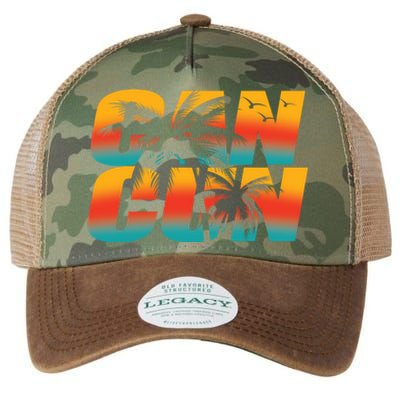 Vacation Cancun Mexico Gift Legacy Tie Dye Trucker Hat