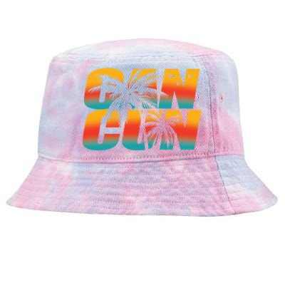 Vacation Cancun Mexico Gift Tie-Dyed Bucket Hat