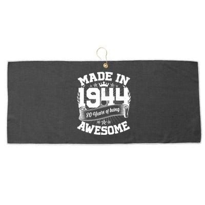 Vintage Crown Made In 1944 80 Years Of Being Awesome Large Microfiber Waffle Golf Towel