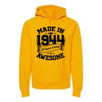 Vintage Crown Made In 1944 80 Years Of Being Awesome Premium Hoodie