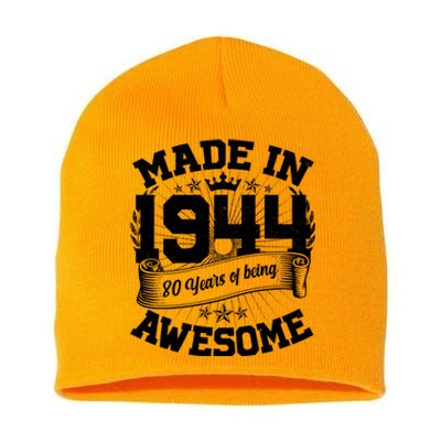 Vintage Crown Made In 1944 80 Years Of Being Awesome Short Acrylic Beanie