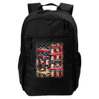 Vintage Classic Muscle Car Retro American Flag Patriotic Backpack