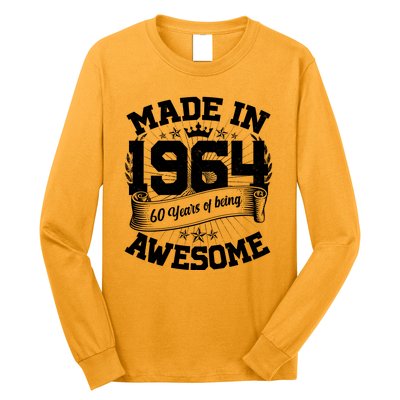 Vintage Crown Made In 1964 60 Years Of Being Awesome Long Sleeve Shirt