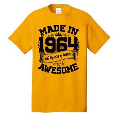 Vintage Crown Made In 1964 60 Years Of Being Awesome Tall T-Shirt