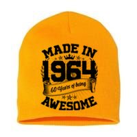 Vintage Crown Made In 1964 60 Years Of Being Awesome Short Acrylic Beanie