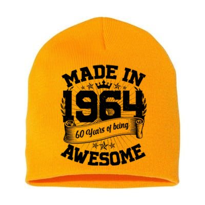 Vintage Crown Made In 1964 60 Years Of Being Awesome Short Acrylic Beanie