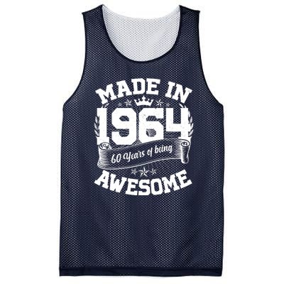 Vintage Crown Made In 1964 60 Years Of Being Awesome Mesh Reversible Basketball Jersey Tank