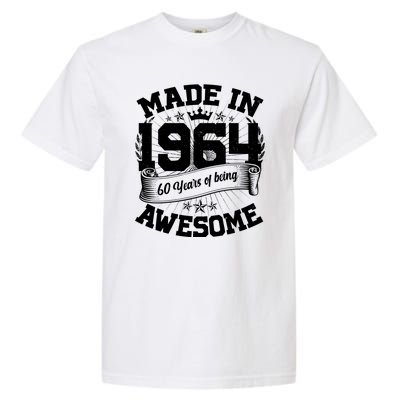 Vintage Crown Made In 1964 60 Years Of Being Awesome Garment-Dyed Heavyweight T-Shirt