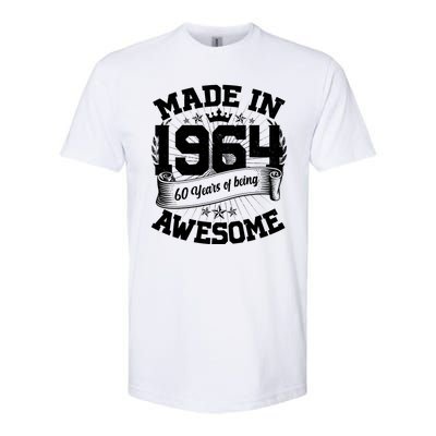 Vintage Crown Made In 1964 60 Years Of Being Awesome Softstyle® CVC T-Shirt