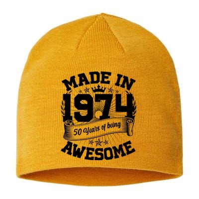 Vintage Crown Made In 1974 50 Years Of Being Awesome Sustainable Beanie