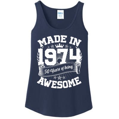 Vintage Crown Made In 1974 50 Years Of Being Awesome Ladies Essential Tank