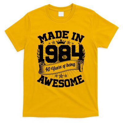 Vintage Crown Made In 1984 40 Years Of Being Awesome T-Shirt