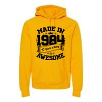 Vintage Crown Made In 1984 40 Years Of Being Awesome Premium Hoodie