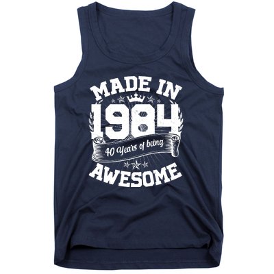 Vintage Crown Made In 1984 40 Years Of Being Awesome Tank Top