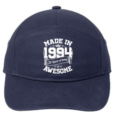 Vintage Crown Made In 1994 30 Years Of Being Awesome 7-Panel Snapback Hat