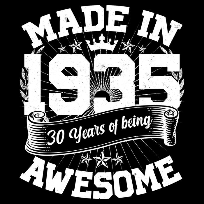 Vintage Crown Made In 1935 90 Years Of Being Awesome Button