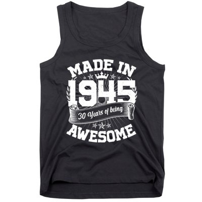 Vintage Crown Made In 1945 80 Years Of Being Awesome Tank Top