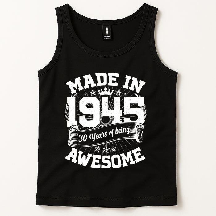 Vintage Crown Made In 1945 80 Years Of Being Awesome Tank Top