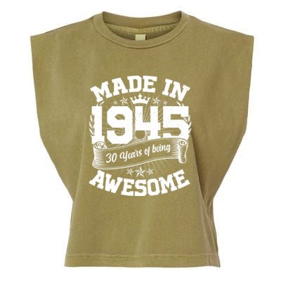 Vintage Crown Made In 1945 80 Years Of Being Awesome Garment-Dyed Women's Muscle Tee