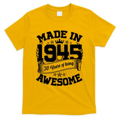 Vintage Crown Made In 1945 80 Years Of Being Awesome T-Shirt