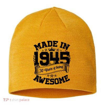 Vintage Crown Made In 1945 80 Years Of Being Awesome Sustainable Beanie