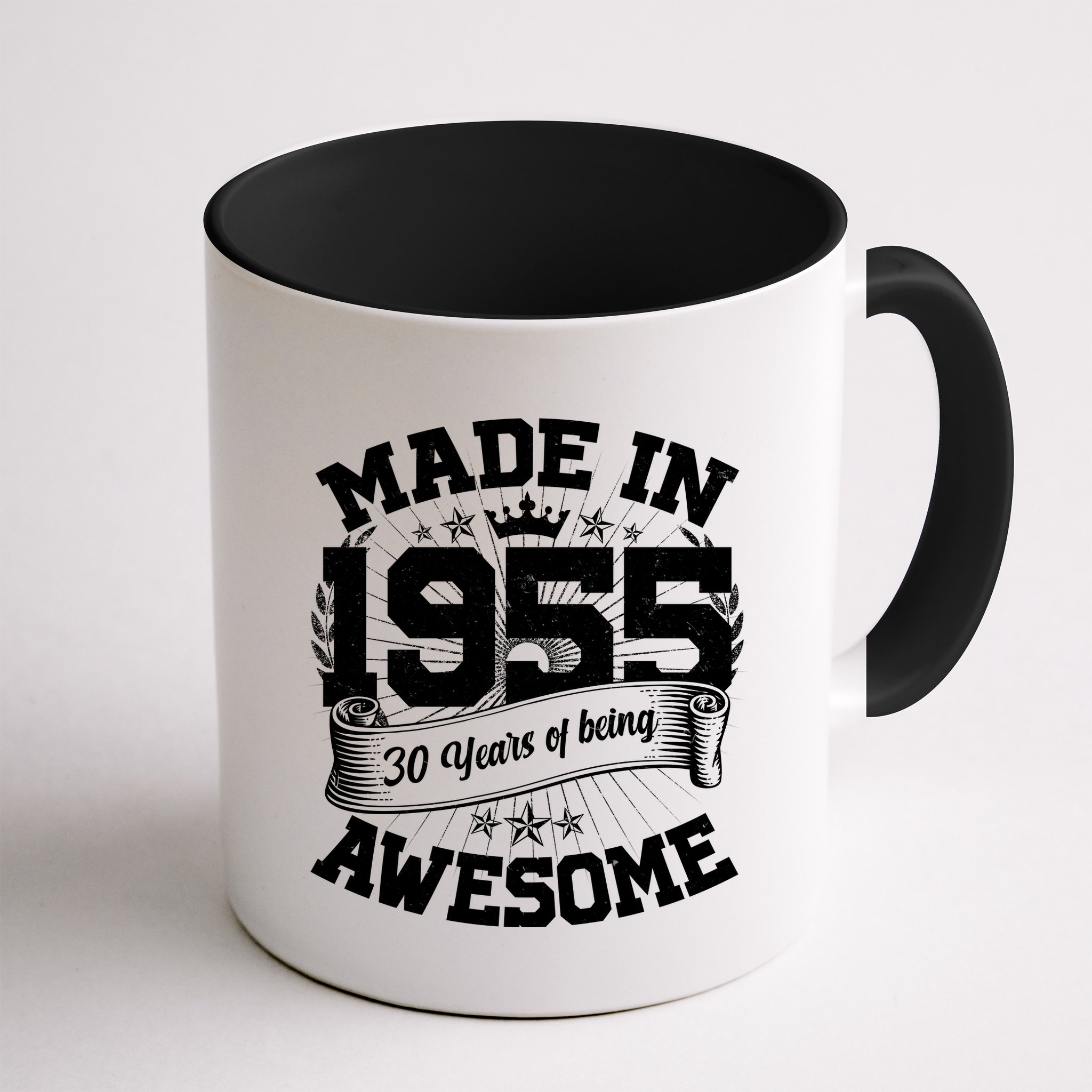 Vintage Crown Made In 1955 70 Years Of Being Awesome Mug