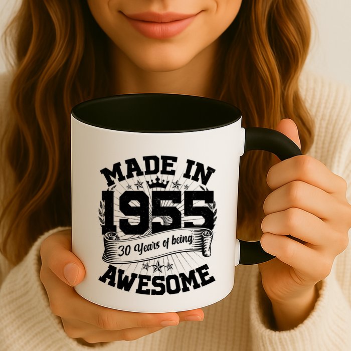 Vintage Crown Made In 1955 70 Years Of Being Awesome Mug