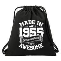 Vintage Crown Made In 1955 70 Years Of Being Awesome Drawstring Bag
