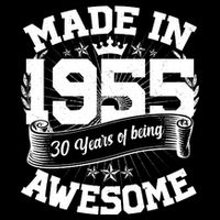 Vintage Crown Made In 1955 70 Years Of Being Awesome Drawstring Bag