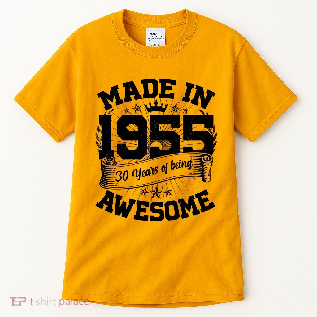 Vintage Crown Made In 1955 70 Years Of Being Awesome Tall T-Shirt