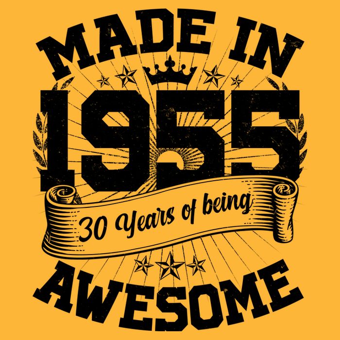Vintage Crown Made In 1955 70 Years Of Being Awesome Golf Towel